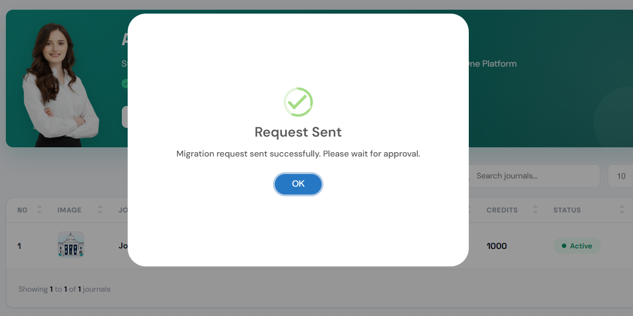 Successful Migration Request