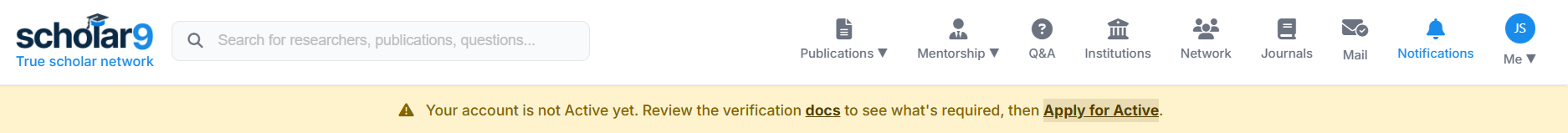 Apply for Verify link