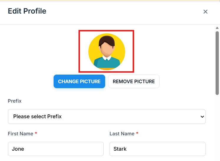 Step 1: Fill required fields